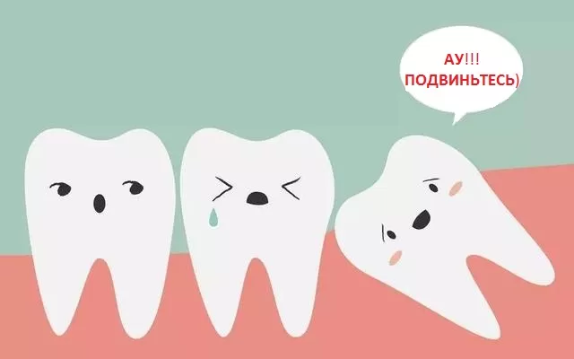 Зуб мудрости мешает остальным зубам при прорезывании
